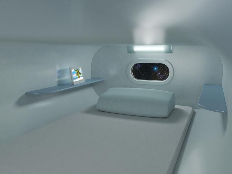 A capsule hotel can feel a bit like staying in a space ship.
