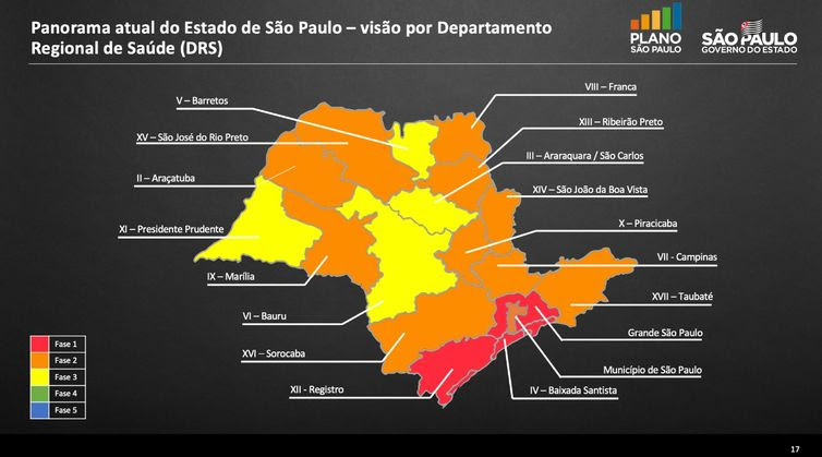 Prefeitura de São Paulo/divulgação mapa da situação atual