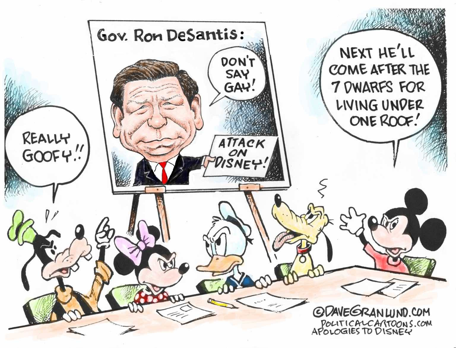 DeSantis bullies corporations like Disney to push his agenda.