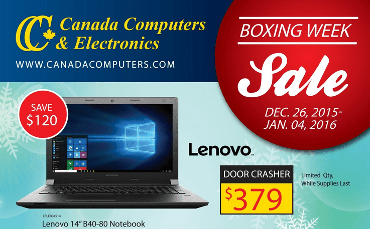 Canada Computers Boxing Day 2015