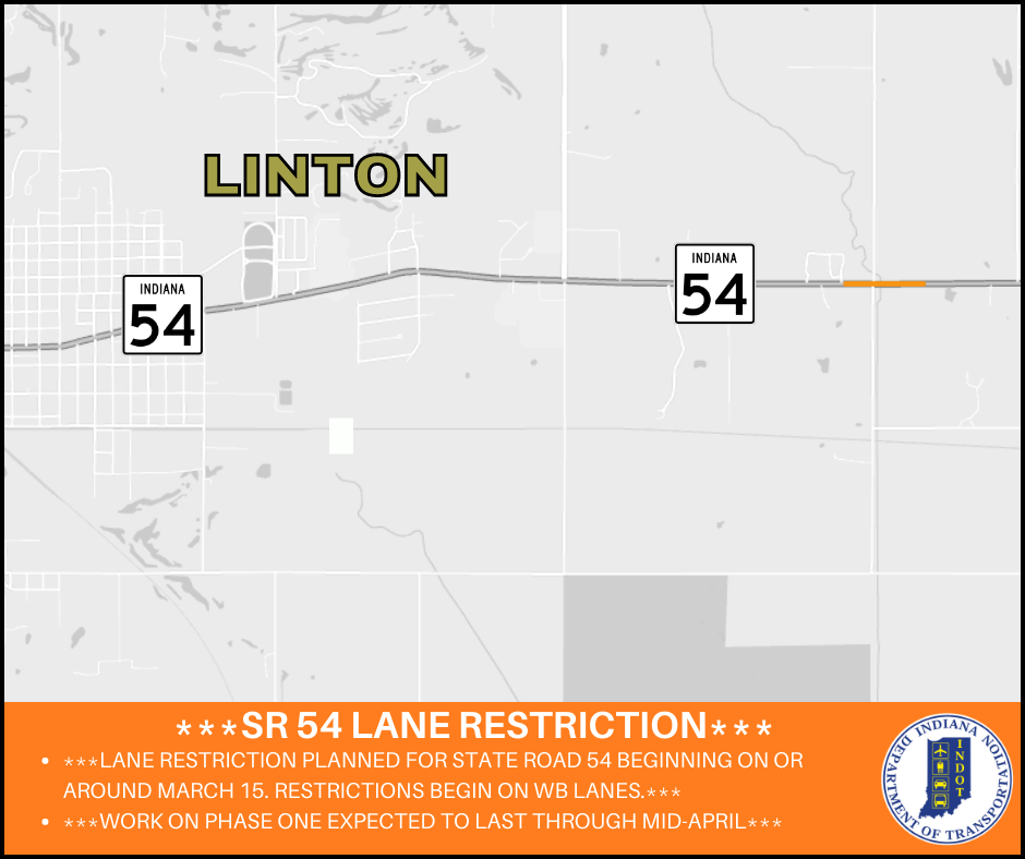 SR 54 bridge lane restriction
