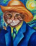 Cats in Clothes  Vinnie van Cat by k Madison Moore - Posted on Tuesday, February 17, 2015 by K. Madison Moore