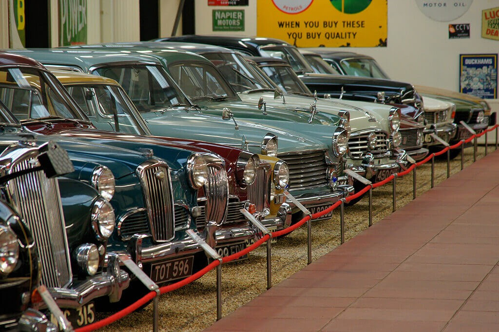 2 A row of Morris cars on display at Haynes Motor Museum would bring