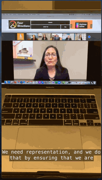 Congresswoman Deb Haaland explains the importance of Native Americans voting in the Georgia Senate Runoff elections.