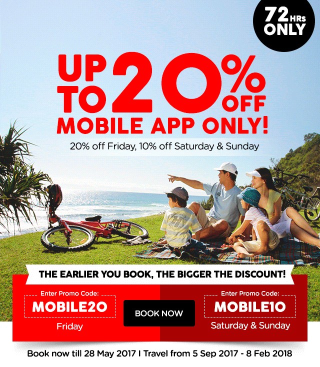 20% OFF for Mobile App Only