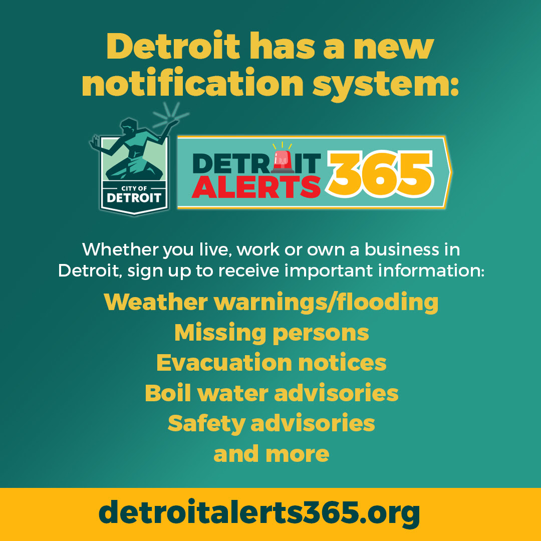 City Announces Detroit Alerts 365 