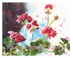 Geranium Painting - Posted on Saturday, January 10, 2015 by Alison Fennell