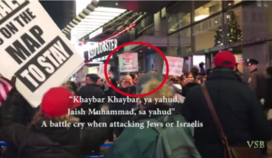 New York City: Muslim protester screams genocidal anti-Semitic jihad battle cry in Times Square
