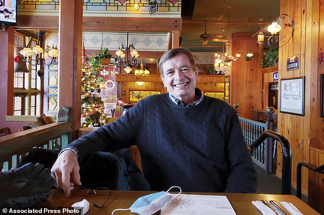 Doug Olson (pictured), 75, has been 'cured' of leukemia after CAR-T cell therapy performed ten years ago removed all signs of the disease from his body. The success could be a breakthrough in the treatment of blood based cancers going forward