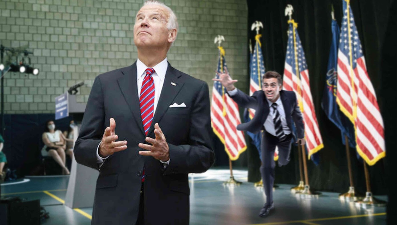 Aides Quickly Grab Biden’s Arm As He Tries To Follow The Light Again