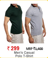 Men's Casual Polo T-Shirt (Pack of 2)