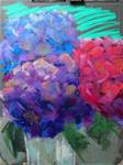 Hydrangea Trio - Posted on Monday, November 10, 2014 by Michelle Wells Grant