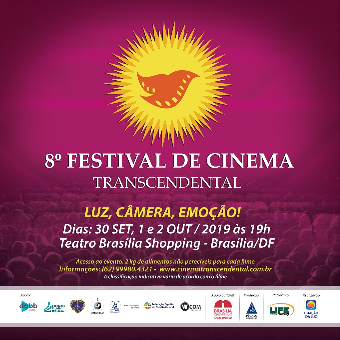 Festival de Cinema Transcendental chega a sua oitava edição em Brasília