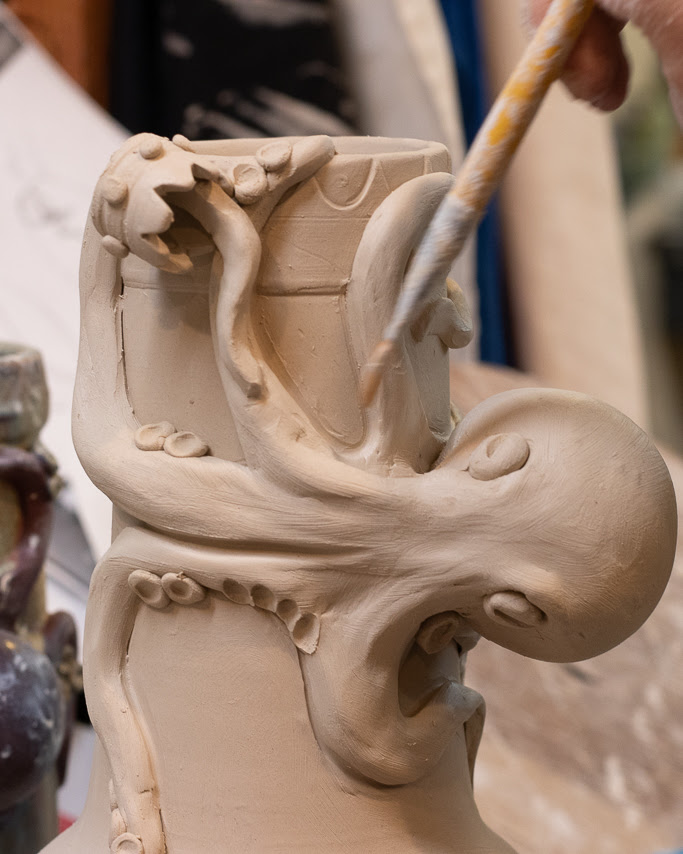 King Vase sculpting