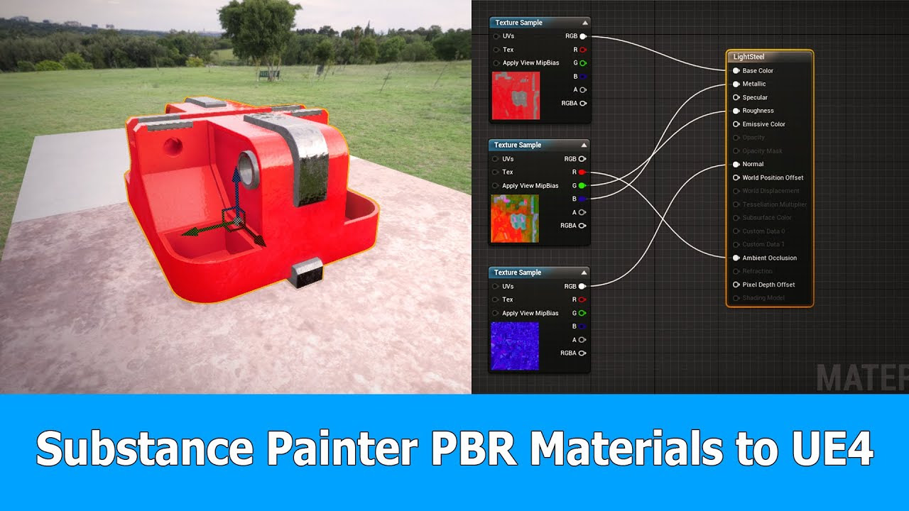 Substance Painter PBR Materials To UE4 YouTube
