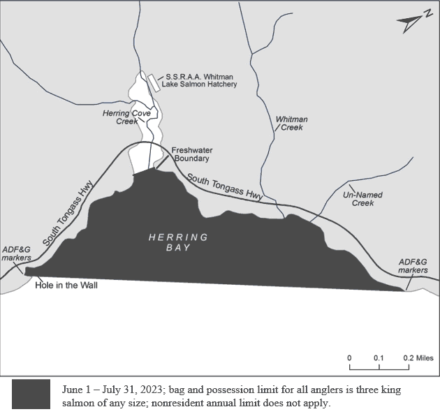 Hatchery King Salmon Limits Increased in Herring Bay Area