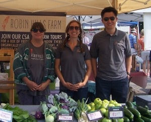 Photo by Lisa Carolin. Folks from Robin Hills Farm at the Saturday Chelsea Farmers Market. 