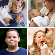 children baby collage