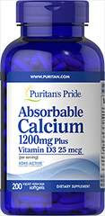  Absorbable Calcium 1200 mg with Vitamin D3 1000 IU