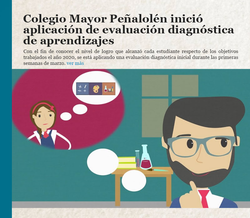 Colegio Mayor Peñalolén inició aplicación de evaluación diagnóstica de aprendizajes