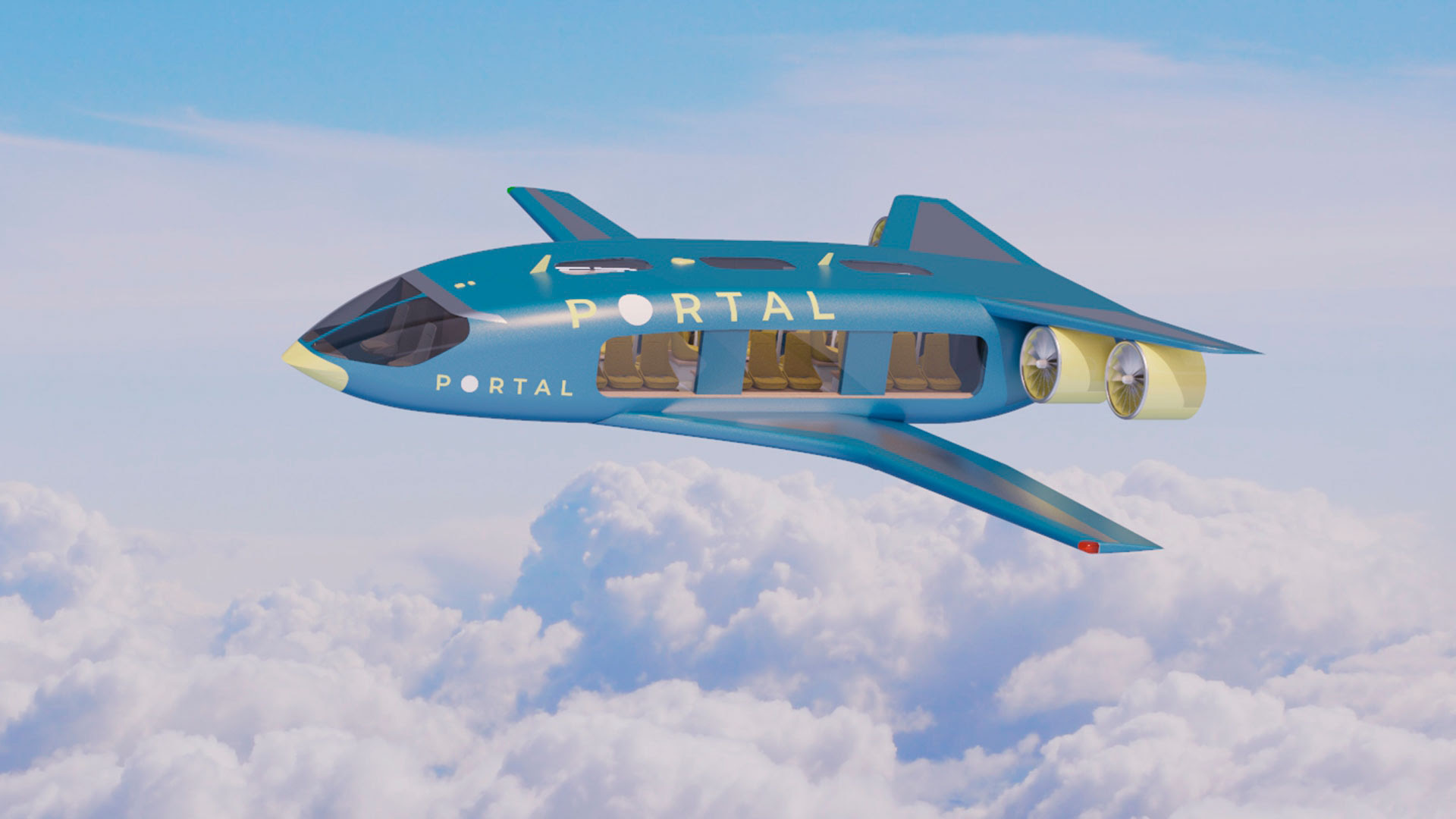 Los aviones Portal serían completamente eléctricos y se emplearían para trayectos de hasta 1.600 kilómetros