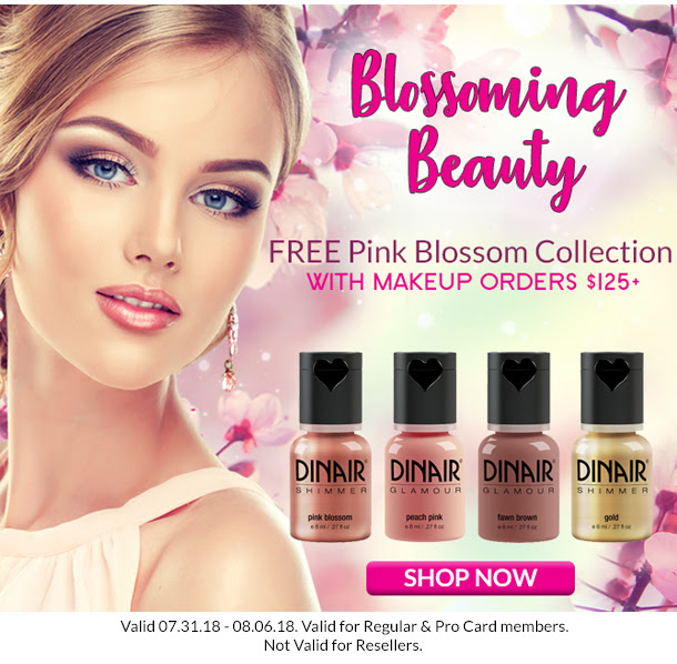 Free Pink Blossom Collection with Makeup Orders $125+ 

