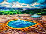 Grand Prismatic - An Acrylic Painting - Posted on Sunday, February 1, 2015 by Hema Sukumar