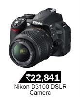 Nikon D3100 DSLR with AF S 18 55mm VR Kit Lens Black