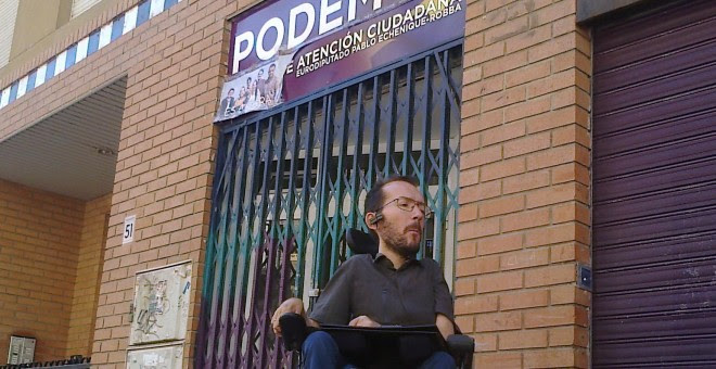 El secretario general de Podemos en Aragón, Pablo Echenique. E.B.