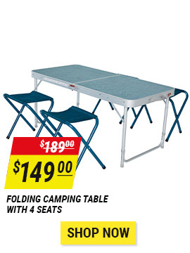  Folding Camping Table With 4 Seats