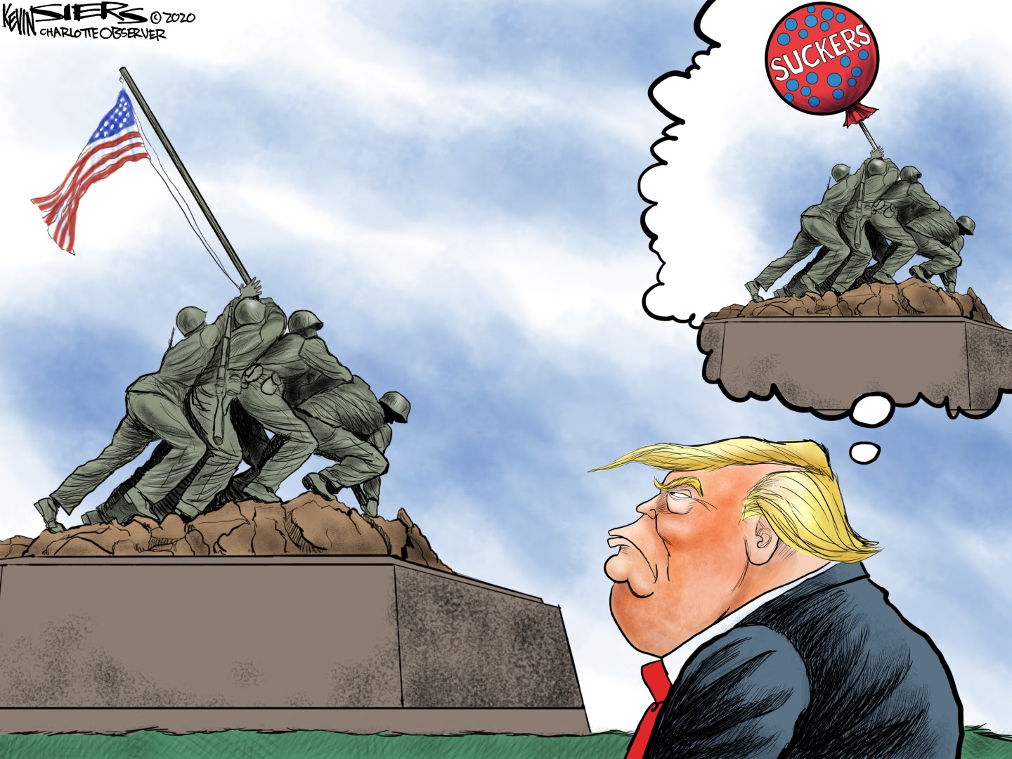 Trump calls those who serve in the armed forces as 'losers'.