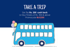 Get Rs.200 off on minimum order value Rs.300 on bus tickets  