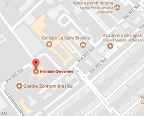 Mapa de localizao do Instituto Cervantes do Brasilia