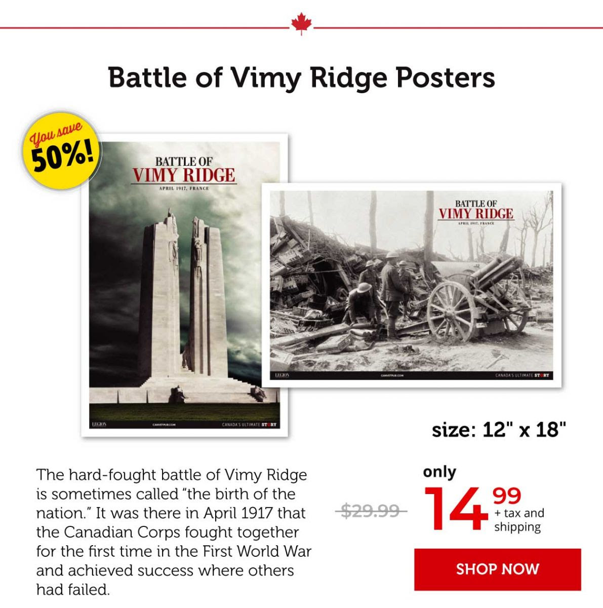 Battle of Vimy Ridge Posters