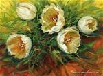 Winter Garden Tulips - Flower Painting Classes and Workshops by Nancy Medina Art - Posted on Sunday, February 1, 2015 by Nancy Medina