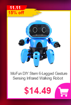 MoFun DIY Stem 6-Legged Gesture Sensing Infrared Avoid Obstacle Walking Robot