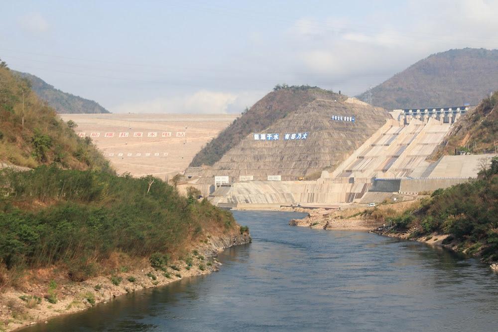 The enormous Nuozhadu Dam in China's Yunnan province. The dam was built by an arm of the China Huaneng Group, a state-owned enterprise. Photo by International Rivers/Flickr