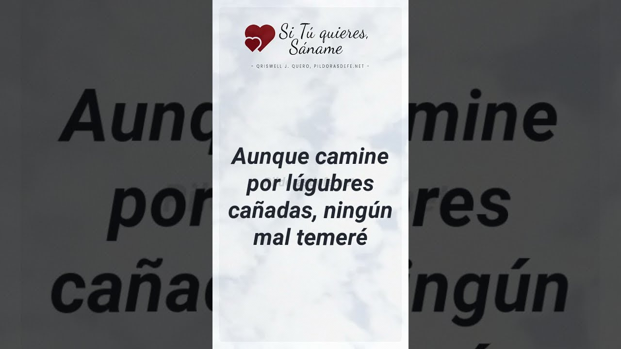(MENSAJE ESPECIAL) El Señor es mi Pastor, Nada me Falta