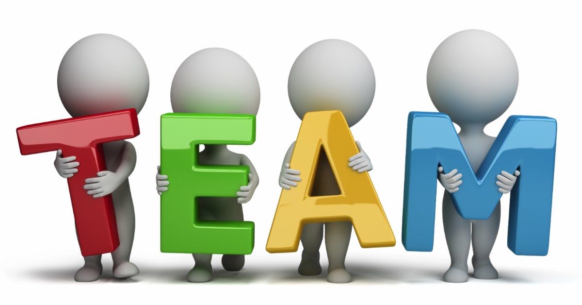 Graphic
that reads,
"TEAM"