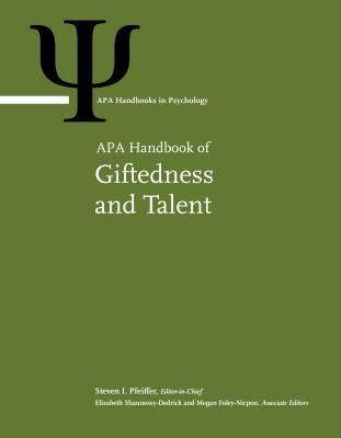 pdf download APA Handbook of Giftedness and Talent