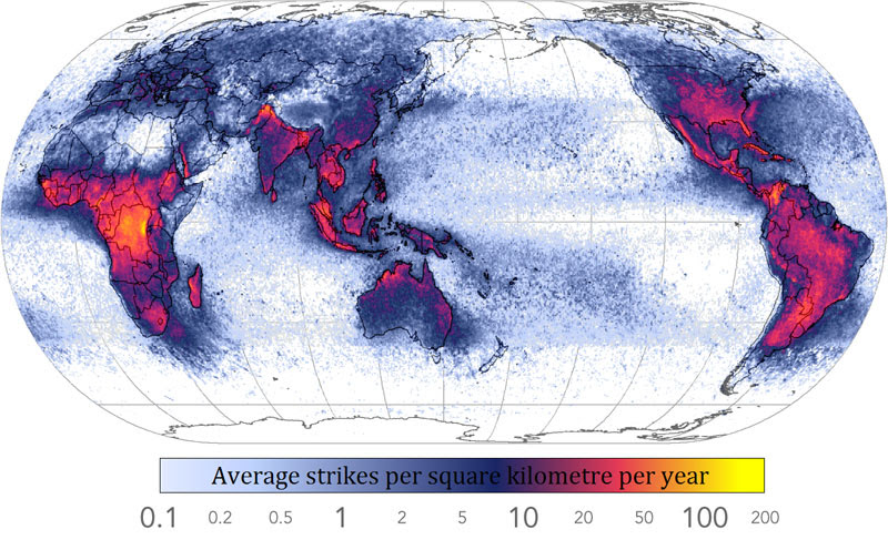 frequency-of-lightning-strikes-in-the-world