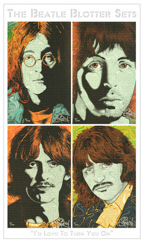 Chuck Sperry I'd Love To Turn You On Beatle Blotter Sets