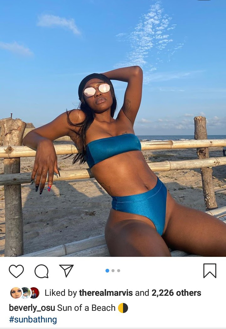 Beverly Osu flaunts her curves in skimpy bikini