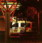 Nocturnal Train- City Scene Painting Of  Train At Night - Posted on Sunday, December 14, 2014 by Gerard Boersma