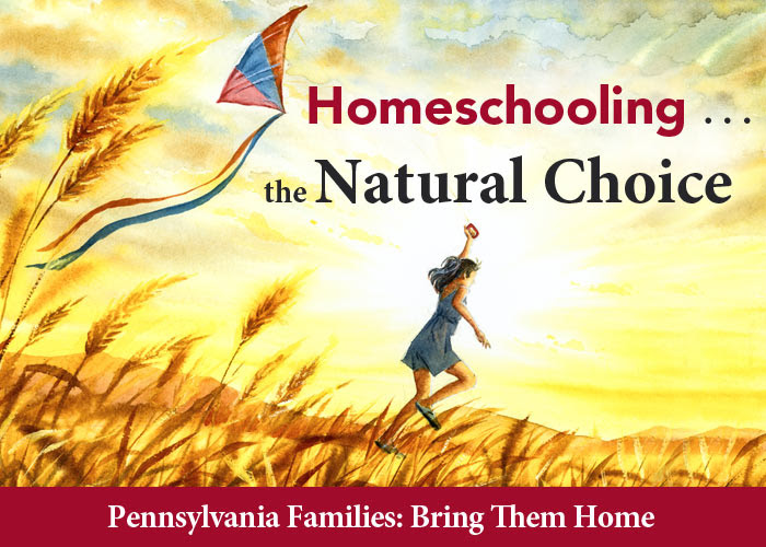 Homeschooling . . . the Natural Choice. Bringing Them Home Where They Belong.