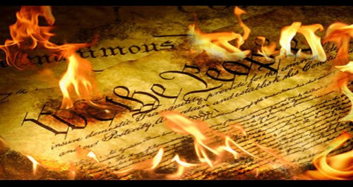Constitution Is Irrelevant. Rule Of Law Is Dead Constitution-burning