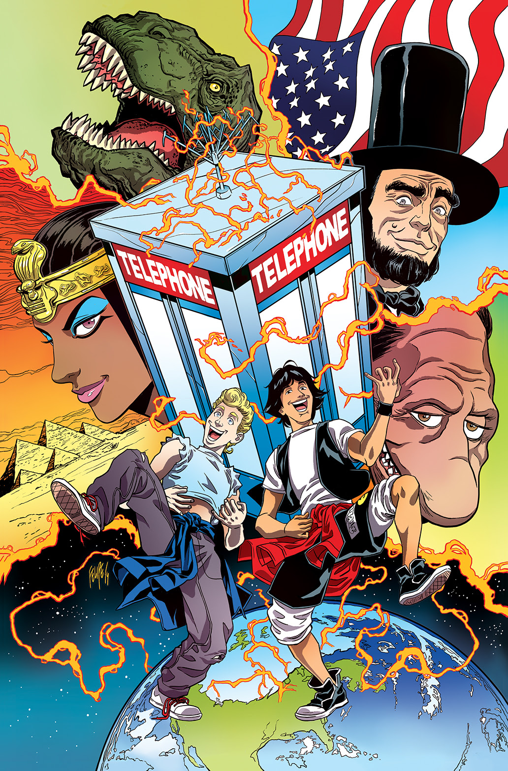 Bill & Ted's Most Triumphant Return #1 Main Cover by Felipe Smith