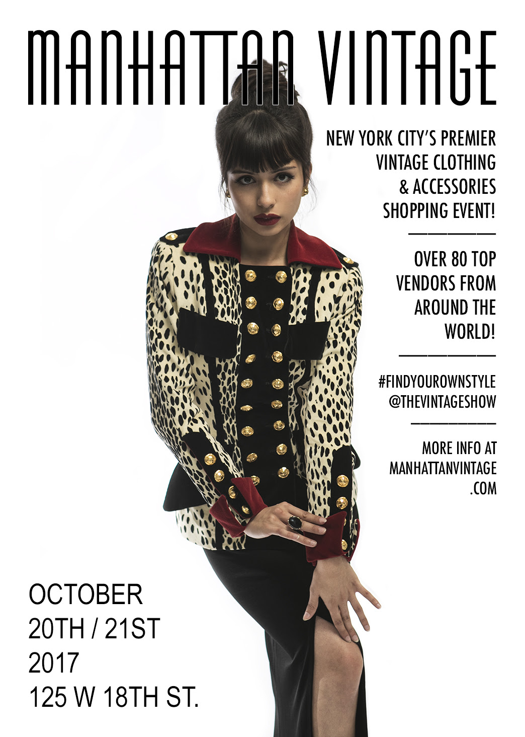 The Manhattan Vintage Show is 25 days away, discount tickets on sale n