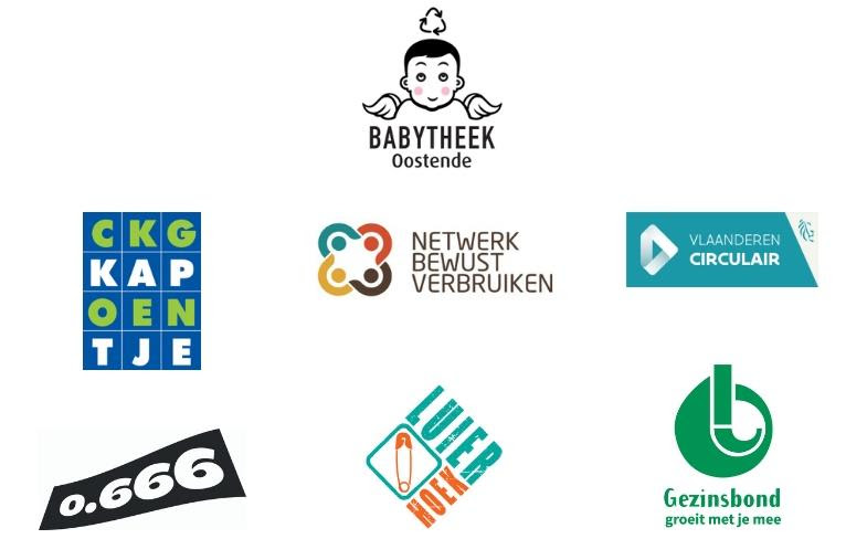 CKG Kapoentje, Netwerk Bewust Verbruiken, Vlaanderen Circulair, O666, De Luierhoek, Gezinsbond Oostende