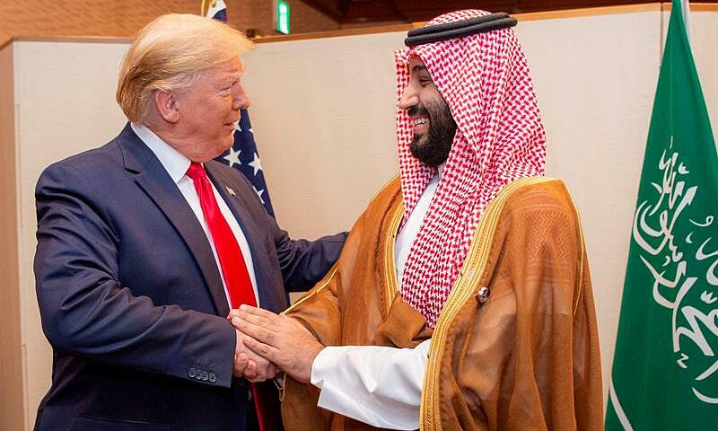 Tổng thống Mỹ Donald Trump và Thái tử Saudi Arabia Mohammed bin Salman. Ảnh: Saudi Royal Court